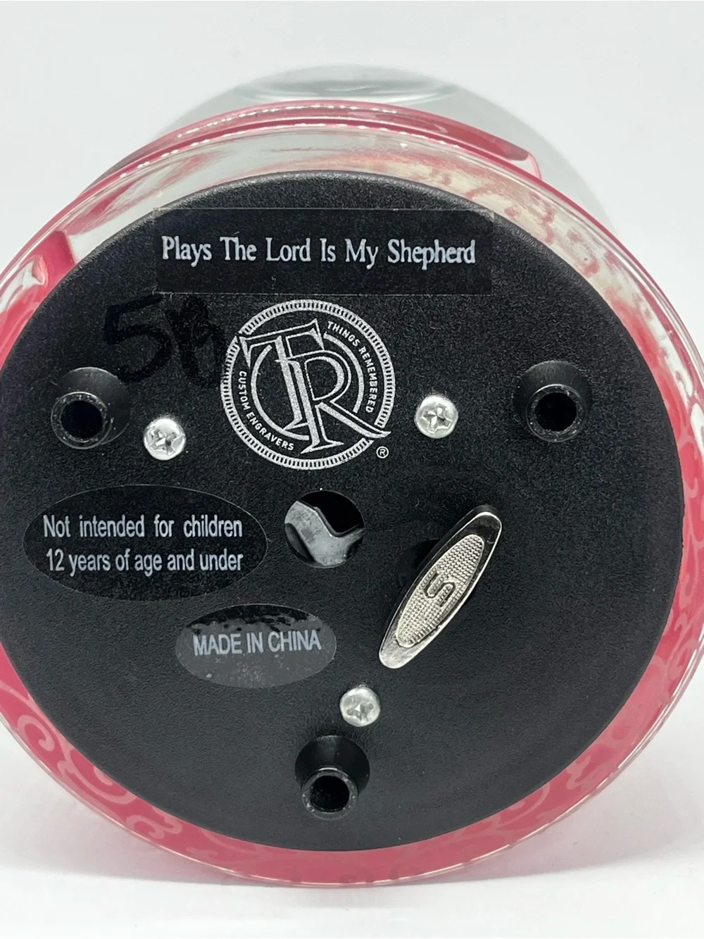 Prayer Girl Snow Globe Figurine Playing ‘The Lord is my Shepherd’